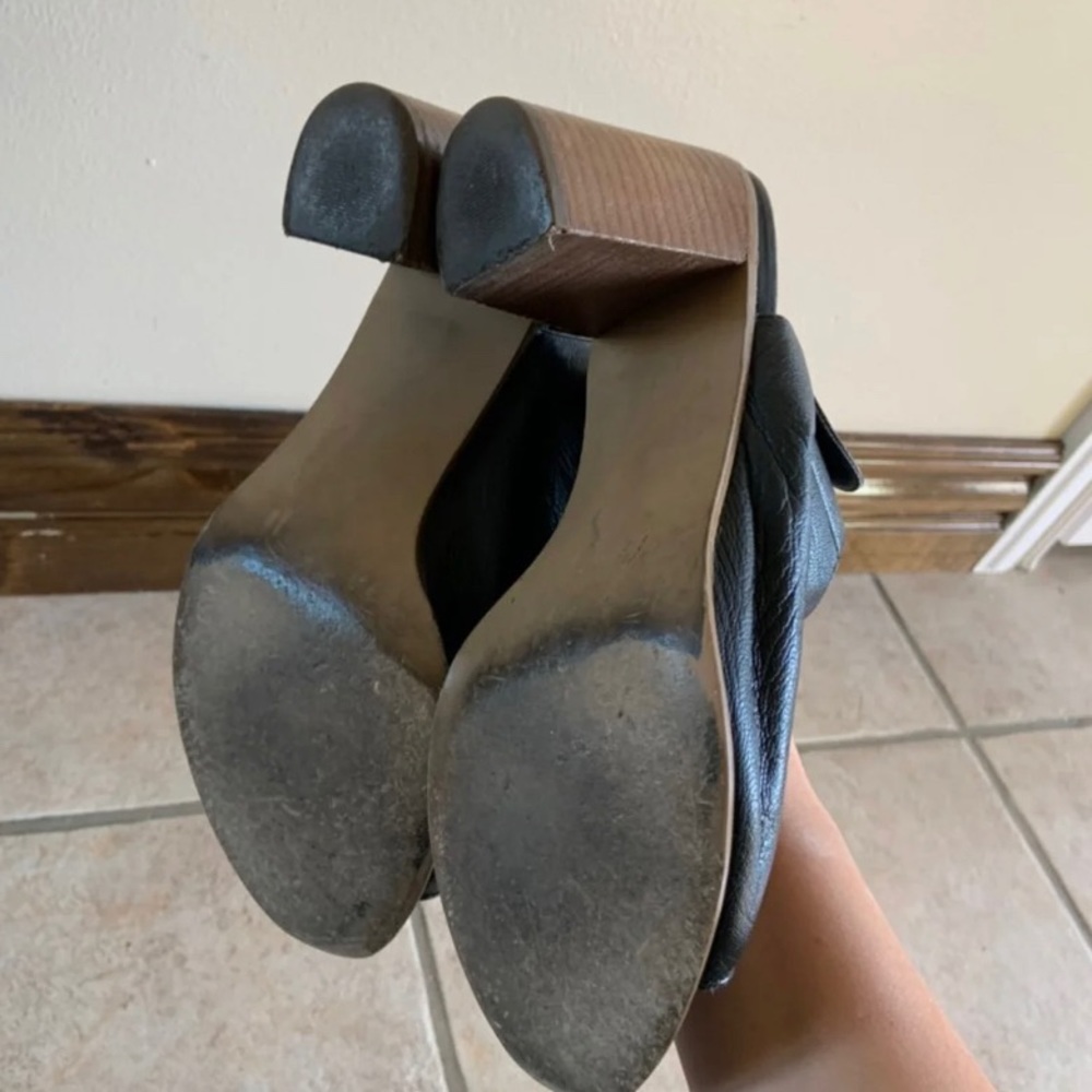 Steve Madden Nonstop Open Toed Black Heels Size 9 - image 5